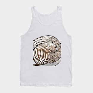 Swirling Chocolate Artwork - Abstract Creamy Whirl Design No. 756 Tank Top